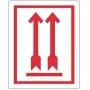 rillprint 76840 etiqueta de advertencia THIS SIDE UP! DO NOT TIP, permanente, blanco/rojo