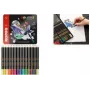 Kores KOLORES SELECTION lápices de colores triangulares, 24 colores diferentes, madera de tilo, mina totalmente encolada, irrompible, ergonómicos BB93325