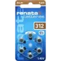 Pila de zinc-aire para audífonos Renata ZA312 PR41 165 mAh 1,4 V pack de 6 ZA312.DP6 0HG