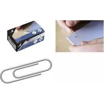 Clips redondos galvanizados Kangaro, 30 mm, plata, 1000 por caja (K-10030-1000)