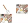 Batidor danés Metaltex Arizona con mango de madera de haya, marrón/plata 238412000