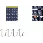Kangaro Organizador de pared para smartphone con 30 compartimentos numerados, tela gris, apto para pared (K-01501)