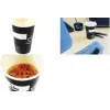 KANGARO Vaso de cartón Eco 180 ml blanco/negro para bebidas frías y calientes (1 ud.) K-157001