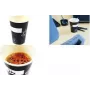 KANGARO Vaso de cartón Eco 180 ml blanco/negro para bebidas frías y calientes (1 ud.) K-157001