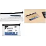 KANGARO K-56201 Estuche transparente, 330 x 125 mm, cremallera, PVC
