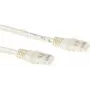 ACT Cable de red Cat6a U/UTP, 0,25m, marfil, RJ45, 10Gbps, 500MHz IB3352