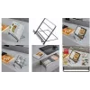Metaltex Tokyo LAVA Soporte para libros de cocina negro mate 352918000