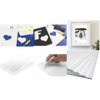 Plancha de espuma Kangaro DIN A3 5 mm autoadhesiva blanca (1 ud.) K-0075-003-ZK