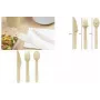 Set de cubiertos de madera desechables Kangaro, 200 unidades, madera de abedul, 160 mm, biodegradable K-157510