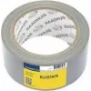 Cinta de tela RAADHUIS, 50 mm x 50 m, cinta adhesiva plateada para reparaciones, rasgable a mano – 1 rollo (RD-351312)