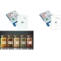 RILLPRINT 83205 Etiquetas universales transparentes autoadhesivas 63,5 x 38,1 mm, 21 por hoja A4, 525 en total, para impresoras de inyección, láser y láser color