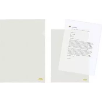 ELBA Funda de documentos reciclada DIN A4 0,10 mm translúcida abierta arriba/derecha (pack de 100)