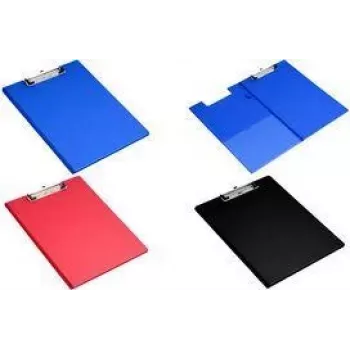 PAVO Carpeta con pinza y revestimiento de PVC, DIN A4, roja 8013715