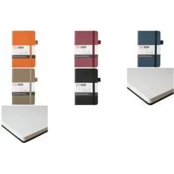 SAKURA Cuaderno, 90 x 140 mm, rayado, índigo oscuro, 80 hojas, tapa dura, papel color crema, 1 unidad (94146801)