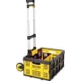 Stanley SXWTD-509 Carro plegable y cesta plegable de 25 kg, set, capacidad de carga 60 kg, aluminio, negro/amarillo