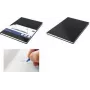 KANGARO K-5520 Cuaderno A4, 80 hojas, rayado, tapa dura negra, 80 g/m²