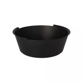PAPSTAR Circulware Bol reutilizable, redondo, 1200 ml, negro, polipropileno con 30% de cargas minerales, 1 unidad (97019)