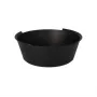PAPSTAR Circulware Bol reutilizable, redondo, 1200 ml, negro, polipropileno con 30% de cargas minerales, 1 unidad (97019)