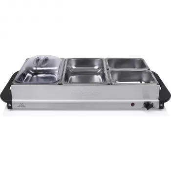 Tristar BP-6285 Bandeja de buffet, 300 W, acero inoxidable