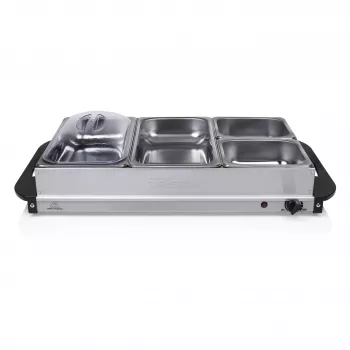 Tristar BP-6285 Bandeja de buffet, 300 W, acero inoxidable