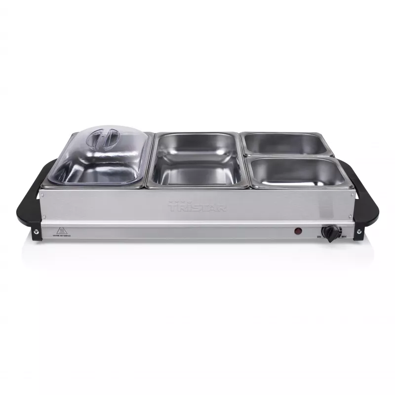 Tristar BP-6285 calentador de buffet, 300 W, acero inoxidable