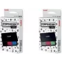 Trodat 9051 Almohadilla multicolor, 3 colores negro/rojo/azul, 90 x 50 mm, tinta indeleble 204097