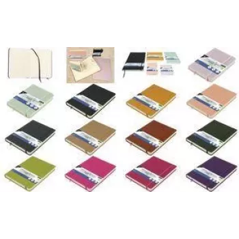 Kangaroo Cuaderno de bocetos, tapa dura de PU, DIN A6, rosa antiguo, 80 hojas, papel crema sin ácido de 140 g/m² K-861212