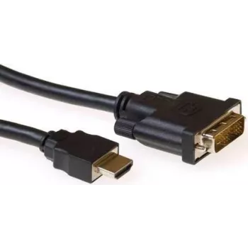 ACT Cable convertidor HDMI conector macho A a DVI-D conector macho Single-Link de 1 m negro (AK3739)