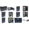 PAVO Caja fuerte Advanced para llaves para 150 llaves, gris oscuro, cerradura de combinación y huella dactilar, paredes de acero 8025169