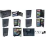 PAVO Caja fuerte Advanced para llaves para 150 llaves, gris oscuro, cerradura de combinación y huella dactilar, paredes de acero 8025169