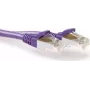 ACT Cable de red Slimline LSZH S/FTP CAT6A lila de 15 m Snagless FB8715