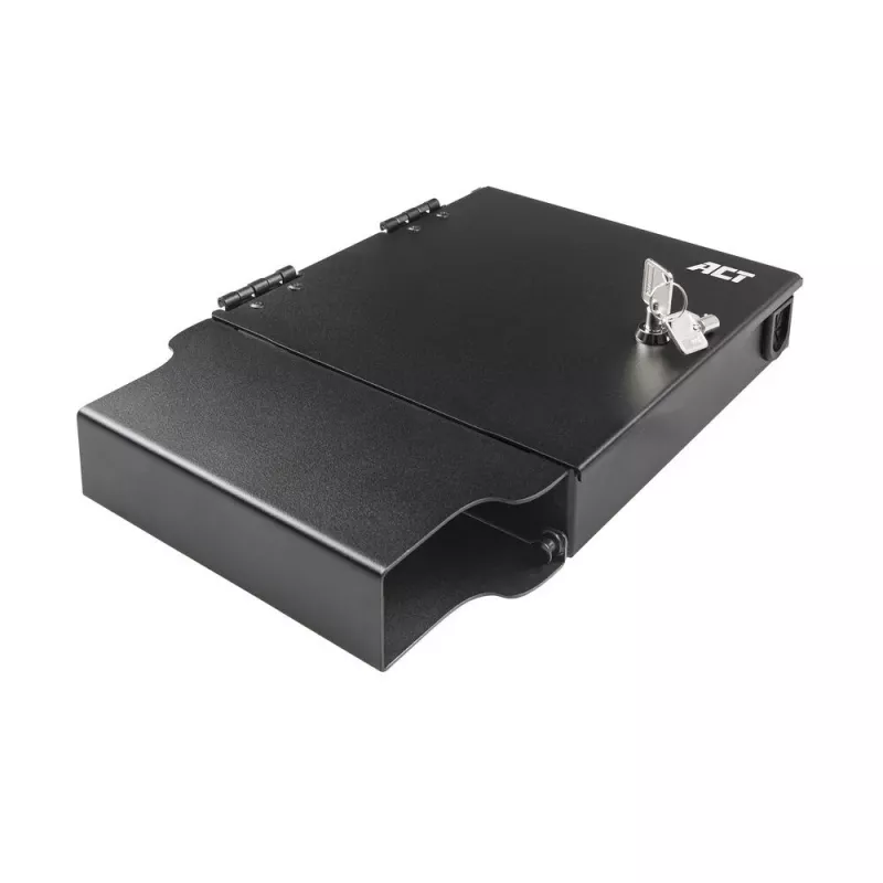 ACT Caja de conexiones de fibra óptica para cables preterminados y adaptadores MTP/MPO, 1 ranura (FA2130)