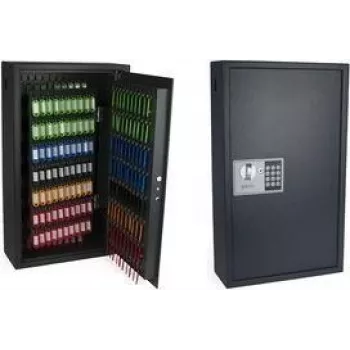 PAVO Caja de seguridad electrónica de alta seguridad para 300 llaves, acero gris oscuro, mate 8010905