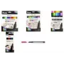 Pentel Arts Pointliner set de rotuladores fineliner, 0,4 mm, tinta base agua, 12 colores diferentes, caja reutilizable (S40-12)