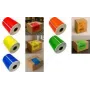 RILLPRINT 67842 etiquetas en rollo térmicas directas para impresoras Zebra, 102 x 152 mm, naranja, adhesivo permanente, 1 rollo