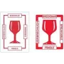 RILLPRINT 76810 etiquetas de advertencia frágil, adhesivo permanente, blanco/rojo, 74 x 105 mm, 500 etiquetas por rollo