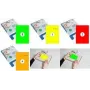 RILLPRINT B84023 etiquetas autoadhesivas fluorescentes A5 210 x 148 mm verde 1 hoja
