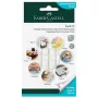 Faber-Castell Tack-It plastilina adhesiva, removible y reutilizable, blanca, 84 uds. (589150)