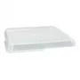 PAPSTAR Tapa cuadrada para recipiente Circulware, transparente, polipropileno con 30% de cargas minerales, 1 unidad (97024)