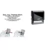 Trodat Printy 4915 4.0 Sello autoentintable automático, 7 líneas, negro 53538