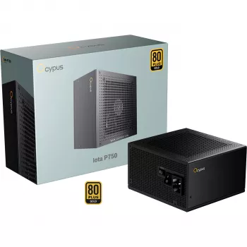 OCYPUS Iota P750 750W 80 PLUS Gold Fuente de alimentación totalmente modular ATX 3.0 - Negro