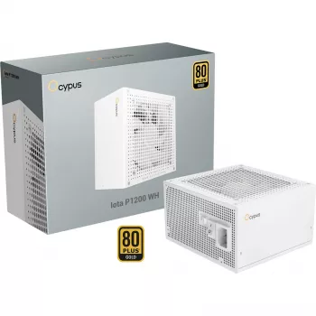 OCYPUS Iota P1200 White 1200W 80 PLUS Gold fuente de alimentación ATX 3.0 totalmente modular