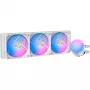 Ocypus Delta L36 ARGB V2 White refrigeración líquida CPU AIO, radiador 360mm, 3 ventiladores ARGB de 120mm, Intel y AMD