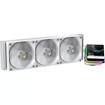 Ocypus Sigma L36 PRO Blanco Refrigeración líquida AIO para CPU 360mm ARGB