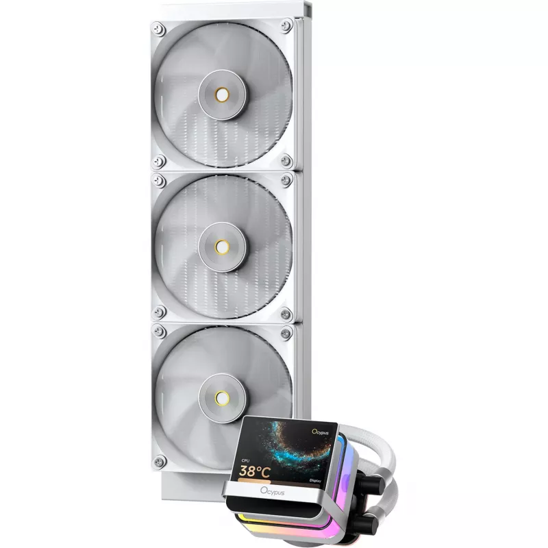 Ocypus Sigma L36 PRO Blanco Refrigeración líquida AIO para CPU 360mm ARGB