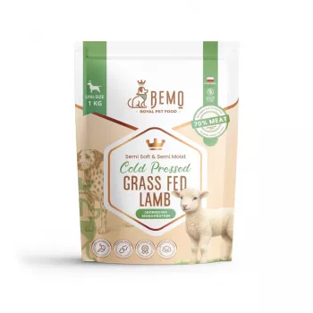BEMO pienso seco prensado en frío para perros con carne de cordero de ovejas alimentadas con pasto 1kg