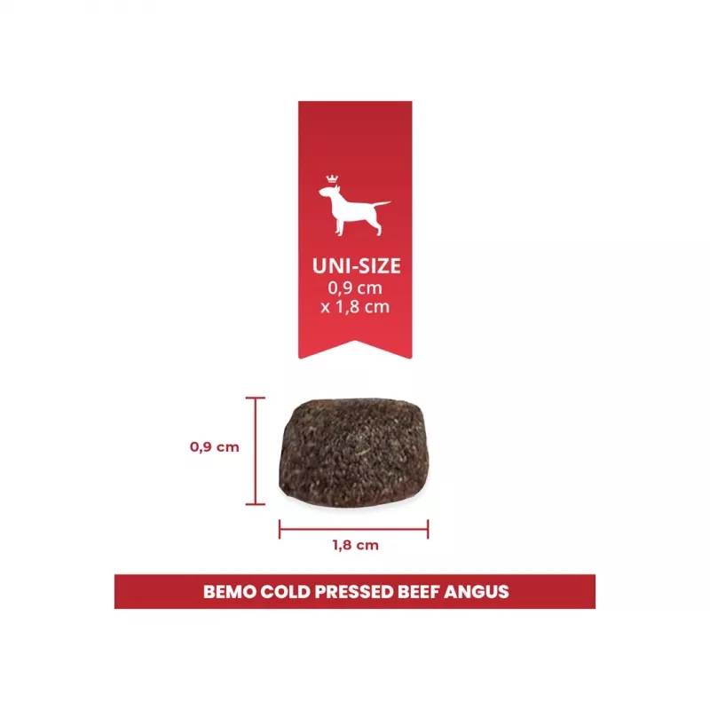BEMO pienso seco prensado en frío de ternera Angus Mono para perros - 1kg