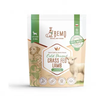 BEMO cordero de pastoreo prensado en frío - pienso seco para perros - 3kg