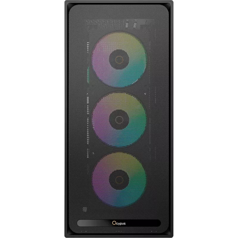Ocypus Delta C70 ARGB negro caja semitorre con cristal panorámico