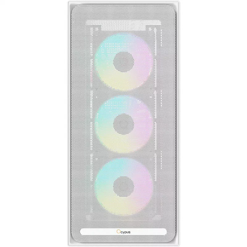 Ocypus Delta C70 ARGB blanco caja de PC semitorre con cristal panorámico